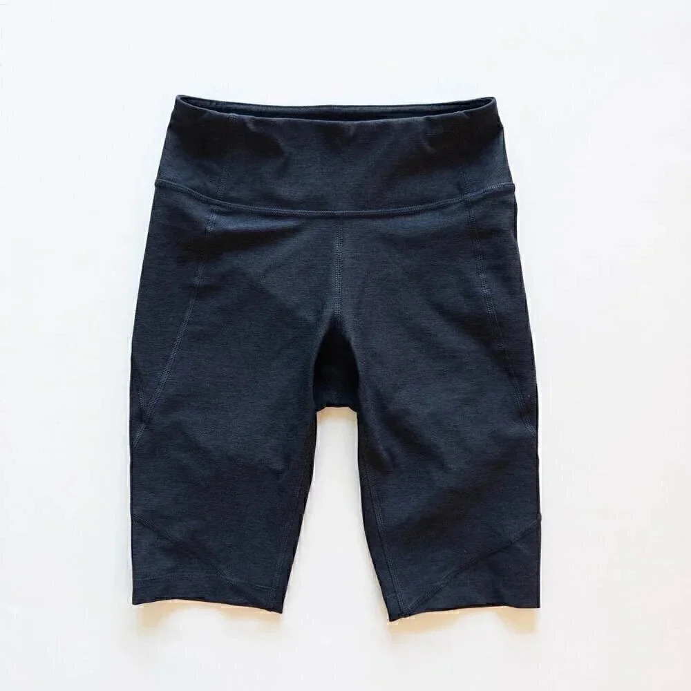 NEW Outdoor Voices Double Time Biker Shorts 10 inch Charcoal XS